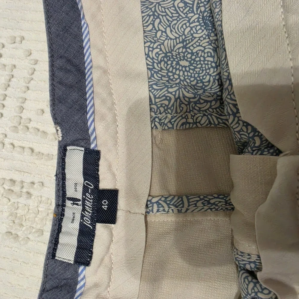 Johnnie O Nassau Cotton Blend Shorts Men's Size 40 Inseam 7